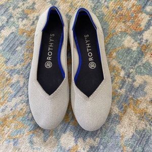 Rothys - size 8 - gray - flax Birdseye